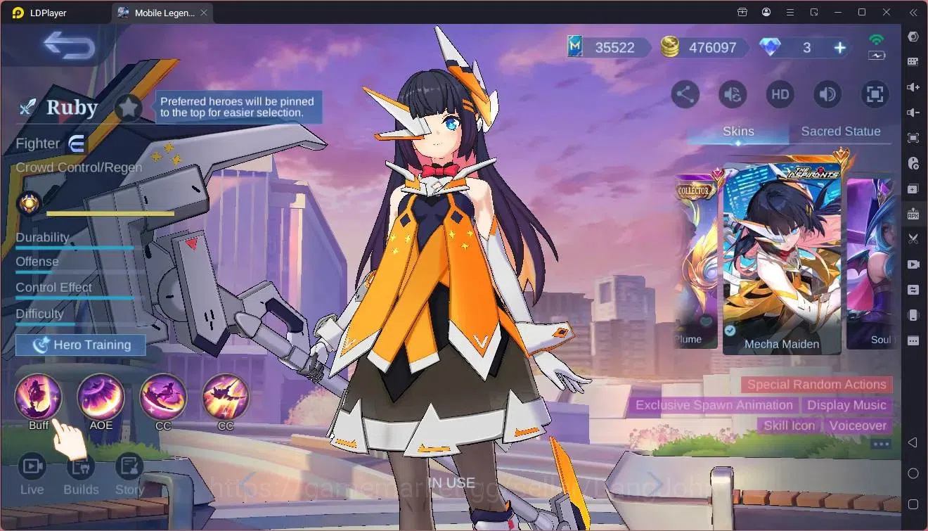 Mobile Legends: Bang Bang Accounts Global | Hero 132| Skin 396| Exalted| Legend Freya image 4