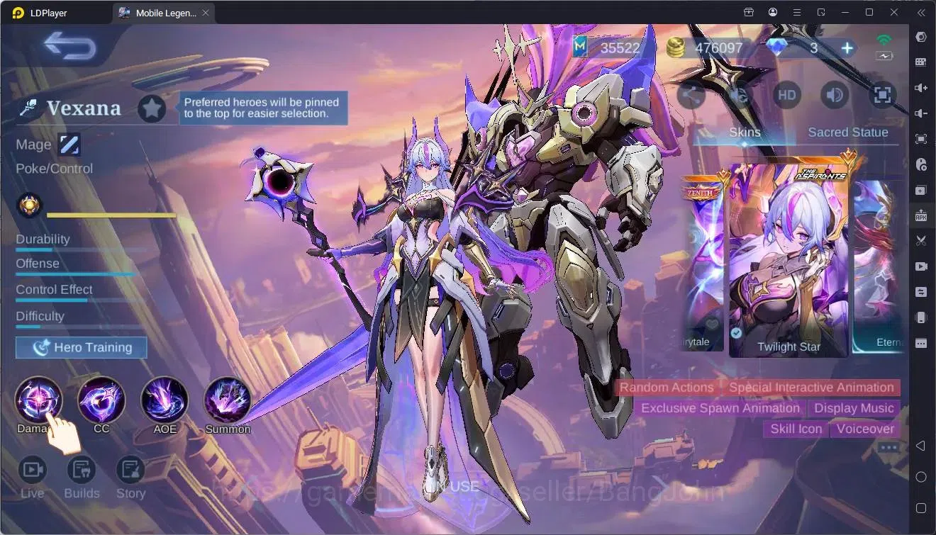 Mobile Legends: Bang Bang Accounts Global | Hero 132| Skin 396| Exalted| Legend Freya image 5