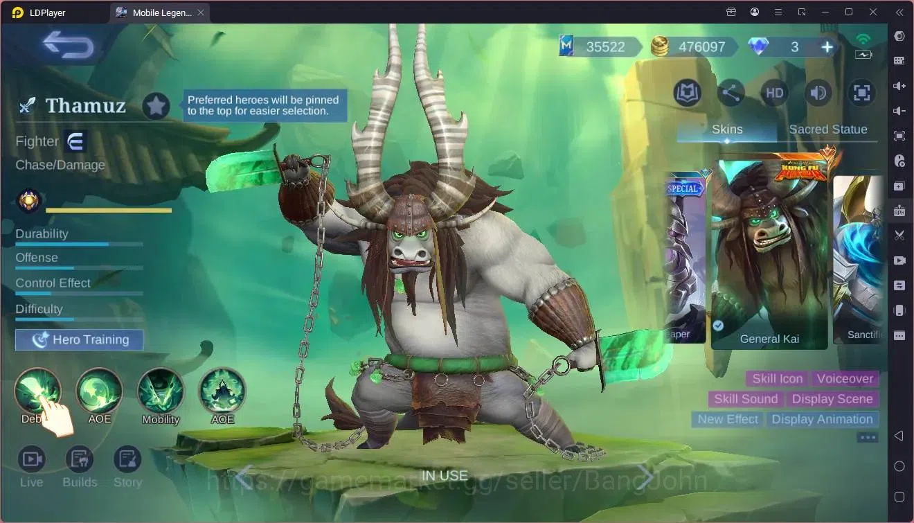 Mobile Legends: Bang Bang Accounts Global | Hero 132| Skin 396| Exalted| Legend Freya image 7