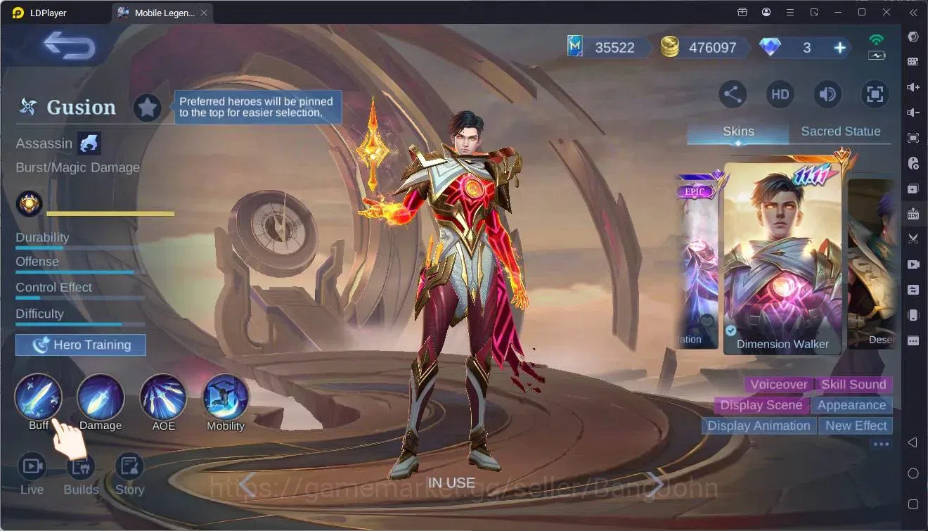 Mobile Legends: Bang Bang Accounts Global | Hero 132| Skin 396| Exalted| Legend Freya image 8