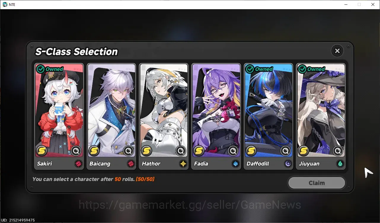 Neverness to Everness Accounts GLOBAL SEA|HL33|TL20|6SSR LacrimosaA1,Hotori,Sakir image 16
