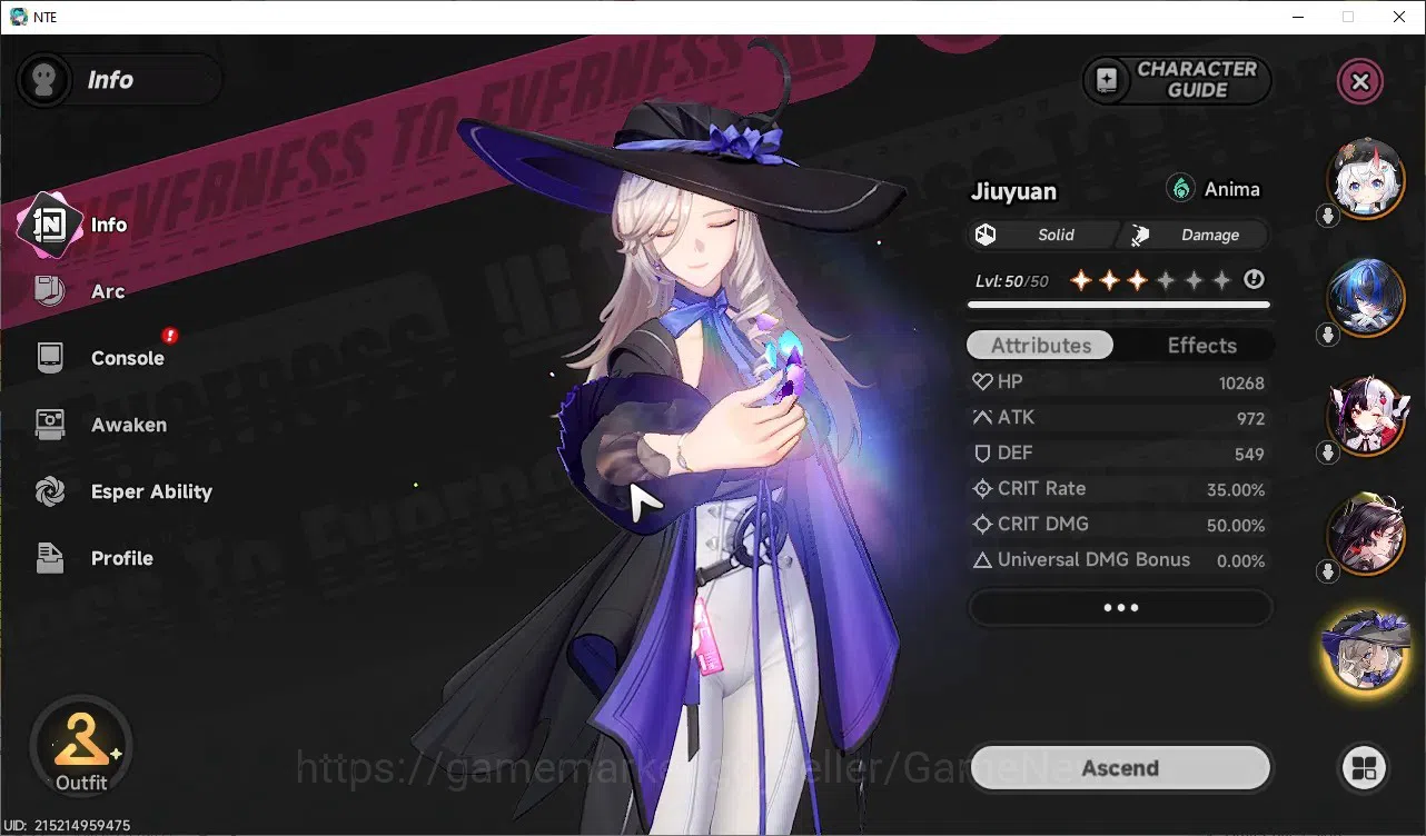 Neverness to Everness Accounts GLOBAL SEA|HL33|TL20|6SSR LacrimosaA1,Hotori,Sakir image 8