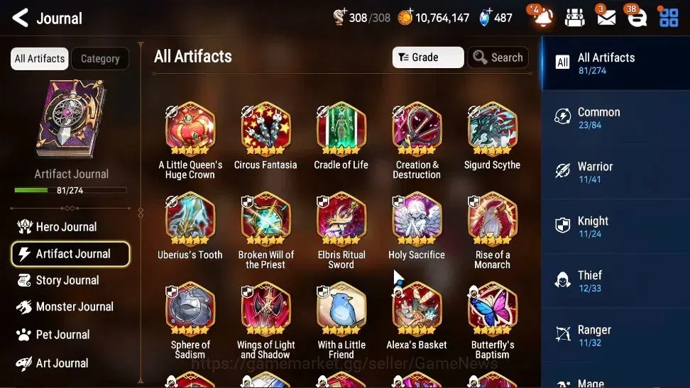 Epic Seven Accounts High-End GLOBAL UnVerif|20ML(Monarch Sword 11