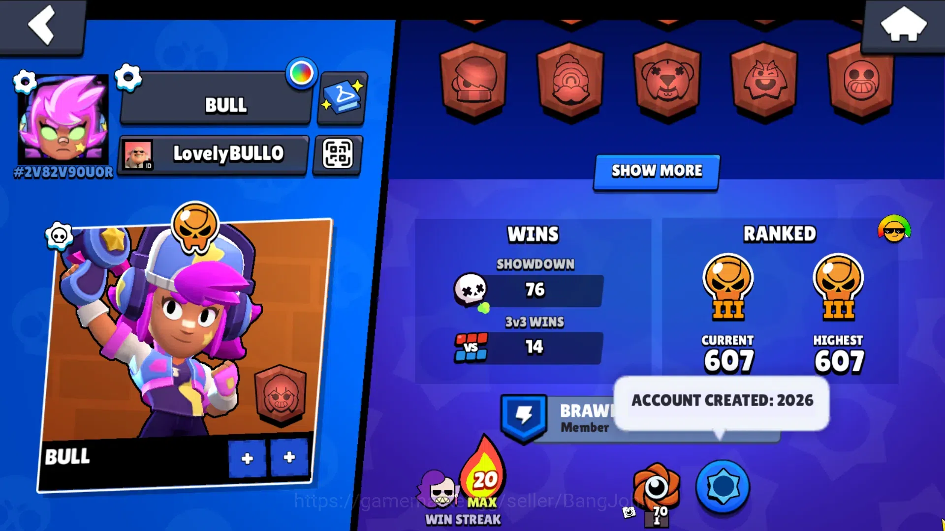 Brawl Stars Accounts 1436Thropy|16 Brawler-2 Max Lv(Emz Full Buffie, Sh image 6