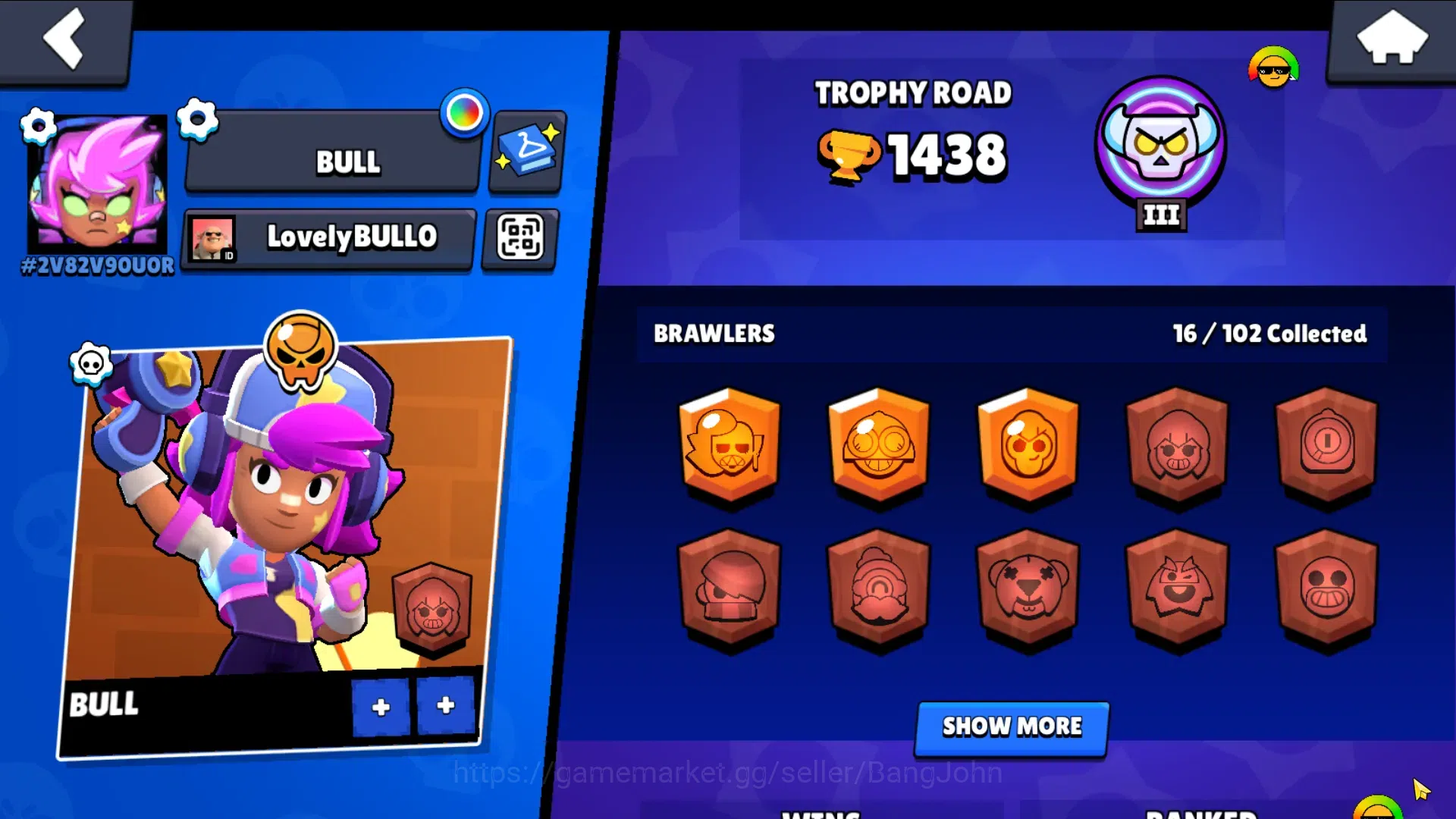 Brawl Stars Accounts 1436Thropy|16 Brawler-2 Max Lv(Emz Full Buffie, Sh image 8