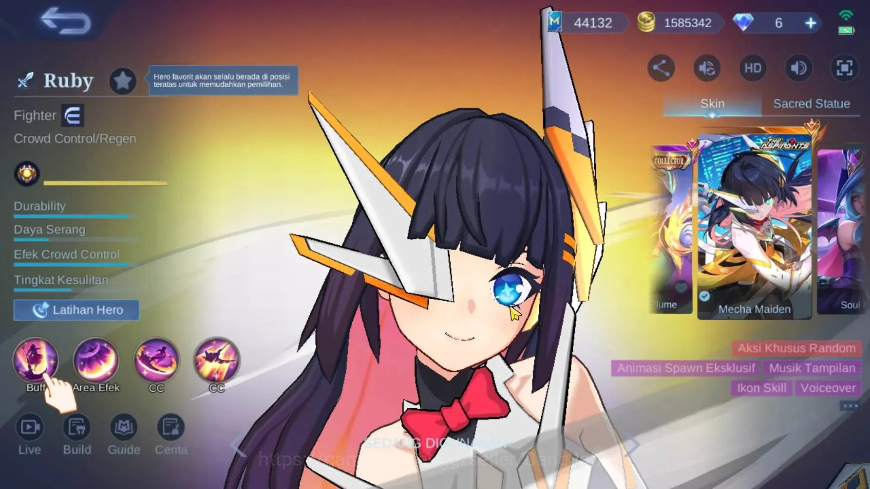 Mobile Legends: Bang Bang Accounts Global|Hero 132|Skin 403|KOF Guin|Asp Lesley+Chang image 2