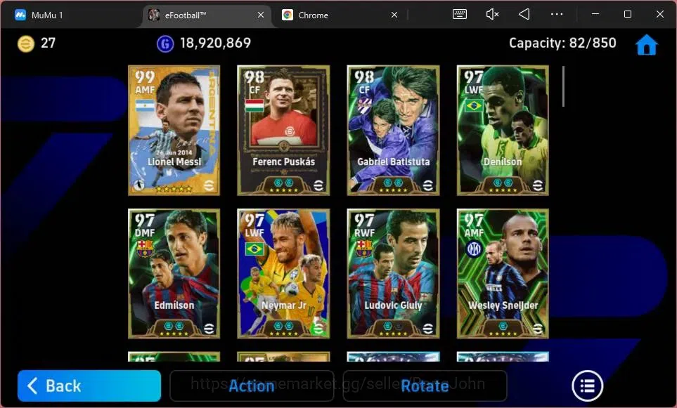 eFootball Accounts ANDROID|PW 3175|E-BT Lionel Messi|Epc Puskas|Epc G image 13