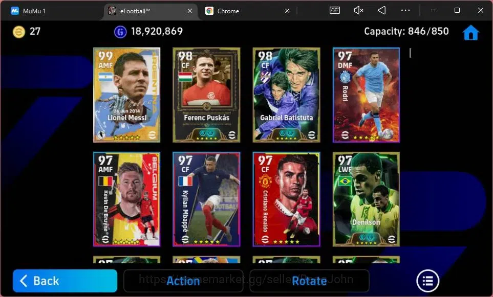 eFootball Accounts ANDROID|PW 3175|E-BT Lionel Messi|Epc Puskas|Epc G image 6