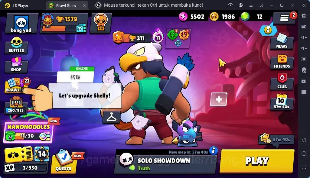 Brawl Stars Accounts Global |Trophy 1579| Brawler 2 Max Supercharge |Skins 2 Mythic,5 Epic|Bling 6722|Protect Off|Check SS 1