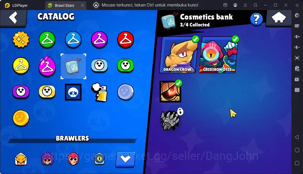 Brawl Stars Accounts Global |Trophy 1579| Brawler 2 Max Supercharge |Skins 2 Mythic,5 Epic|Bling 6722|Protect Off|Check SS 13