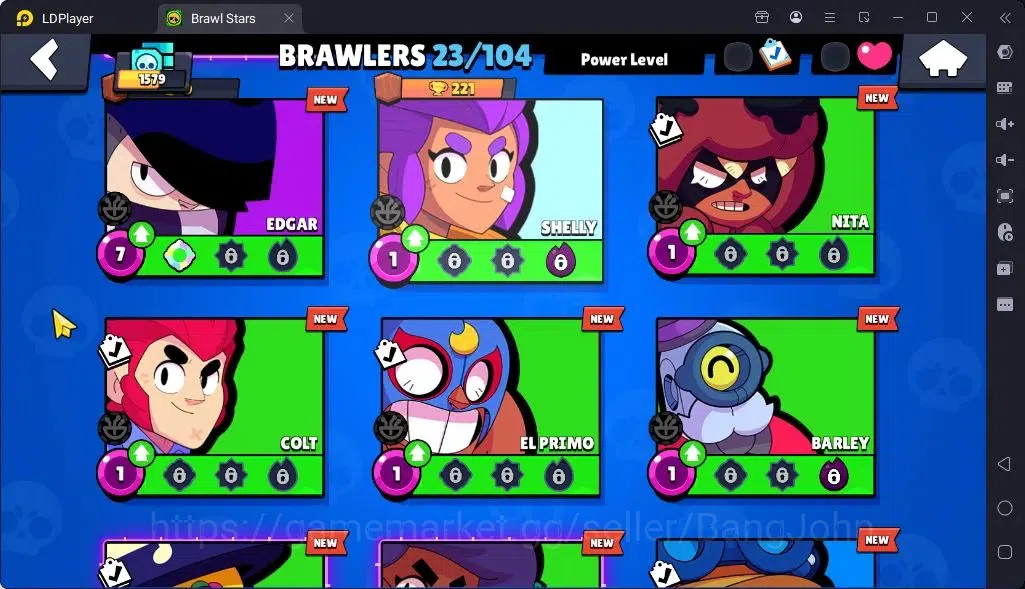 Brawl Stars Accounts Global |Trophy 1579| Brawler 2 Max Supercharge |Skins 2 Mythic,5 Epic|Bling 6722|Protect Off|Check SS 18