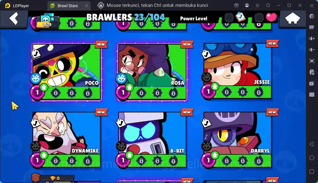 Brawl Stars Accounts Global |Trophy 1579| Brawler 2 Max Supercharge |Skins 2 Mythic,5 Epic|Bling 6722|Protect Off|Check SS 19