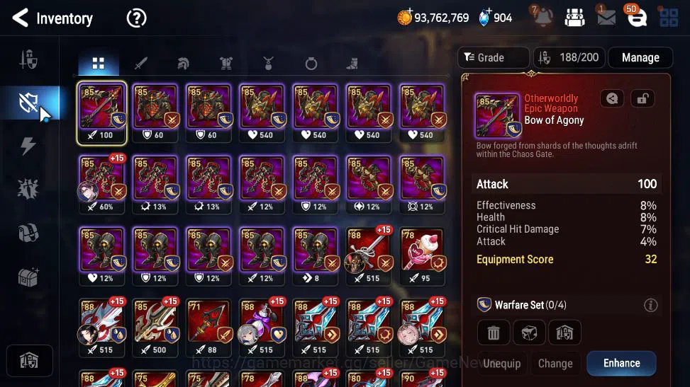 Epic Seven Accounts ASIA Unverif|13 ML(Notos,SS Vivian,A Elena,Etc)+P image 2