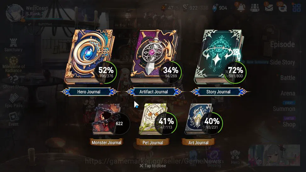 Epic Seven Accounts ASIA Unverif|13 ML(Notos,SS Vivian,A Elena,Etc)+P image 8