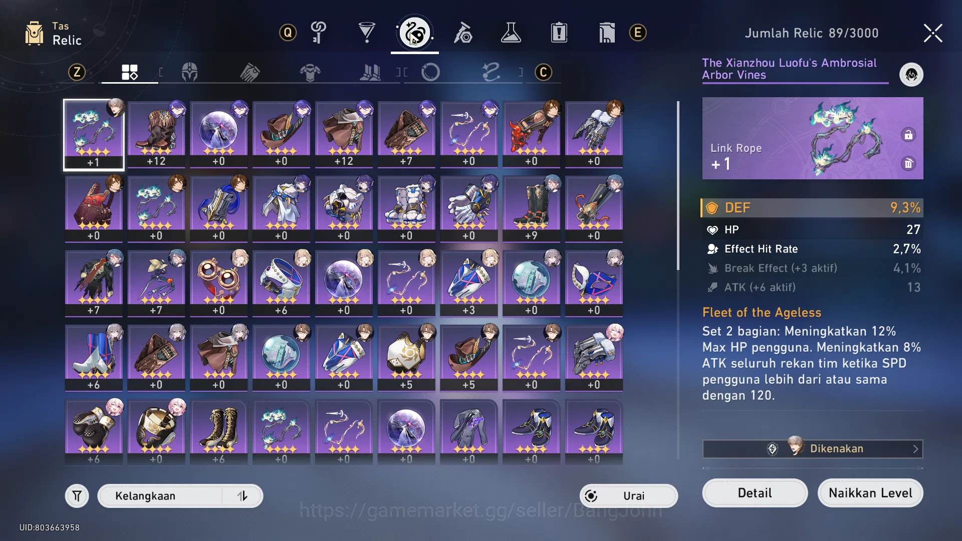 Honkai Star Rail Accounts ASIA | TL36 | 3 Limit | Cyrene, Robin, Fugue, Arch image 6