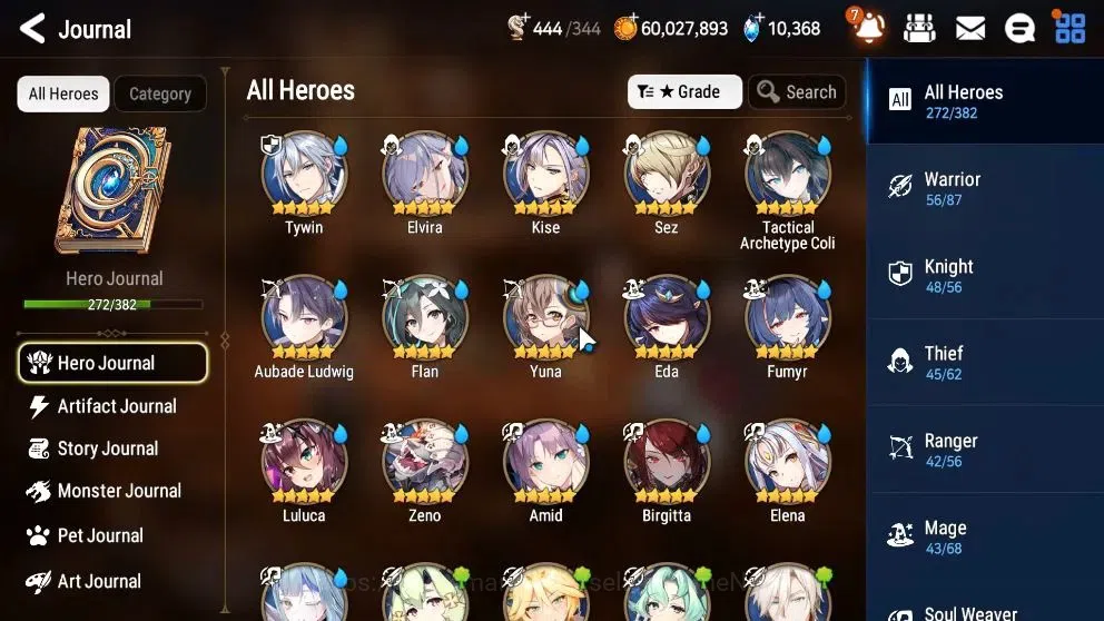 Epic Seven Accounts High-End ASIA Verif|41 ML(Notos,LOT Scales,BArunka,Salome,RnL,Belian,LC 10