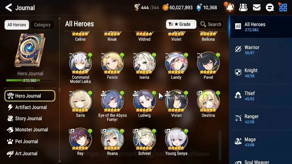 Epic Seven Accounts High-End ASIA Verif|41 ML(Notos,LOT Scales,BArunka,Salome,RnL,Belian,LC 12
