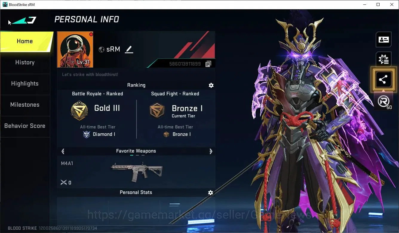Blood Strike Accounts ASIA|ETERNAL ZERO-Odashadow|2 ULTRA [BLAST,HANK]|6 image 2