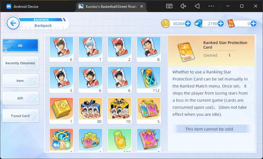 Kuroko's Basketball Street Rivals Accounts SEA|SV13|Lv31|DM 2190|Taiga Kagami A2,Daiki Aomine image 5