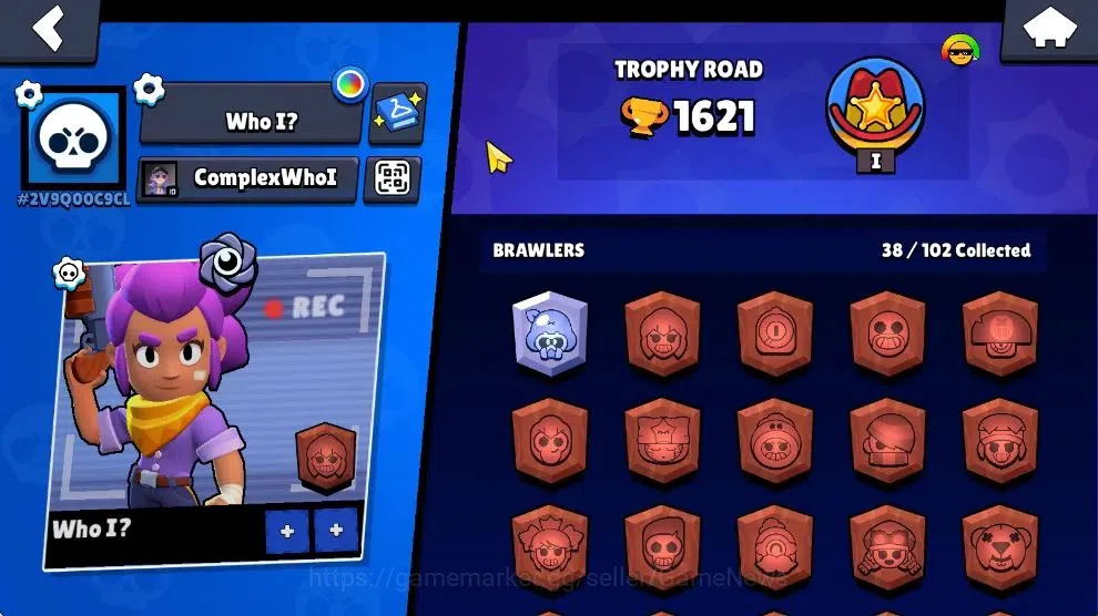 Brawl Stars Accounts 1621 Trophy|145 Gem|38 Brawlers 4 Max Lvl|1 Hypch  image 2