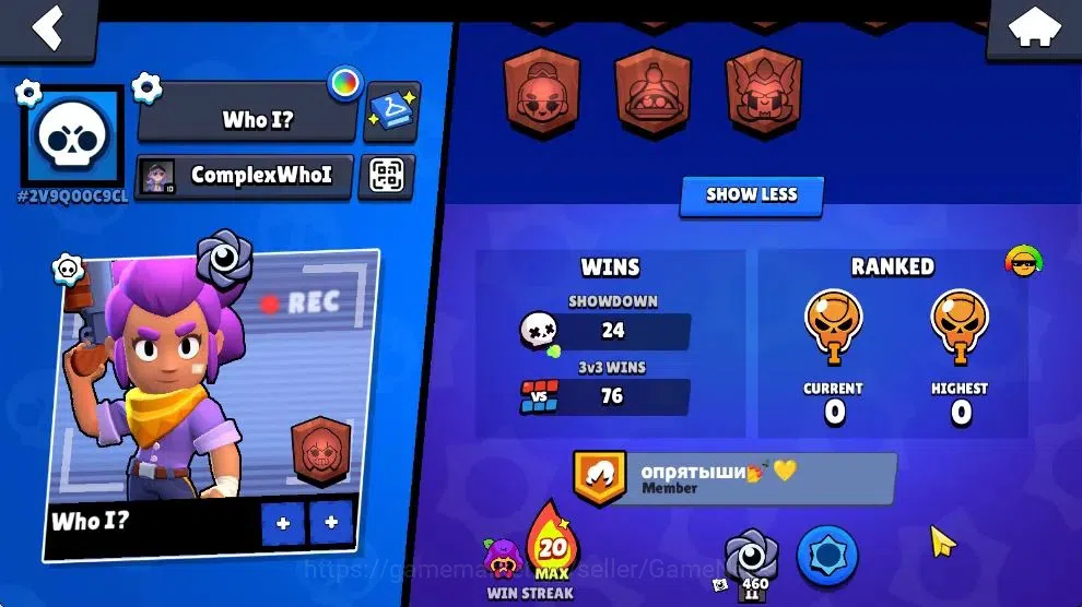 Brawl Stars Accounts 1621 Trophy|145 Gem|38 Brawlers 4 Max Lvl|1 Hypch  image 3