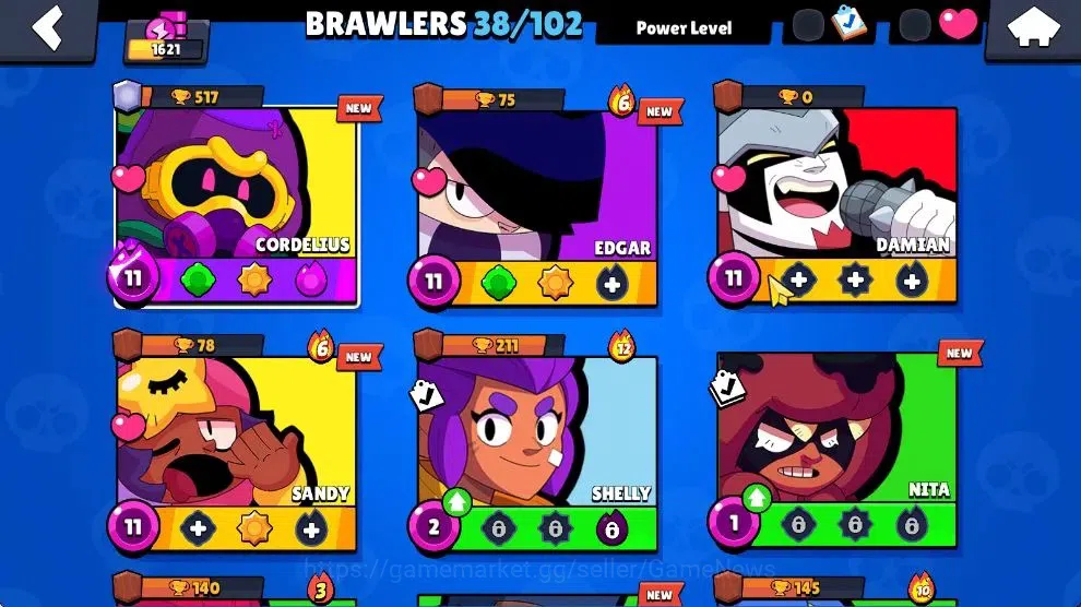 Brawl Stars Accounts 1621 Trophy|145 Gem|38 Brawlers 4 Max Lvl|1 Hypch  image 5