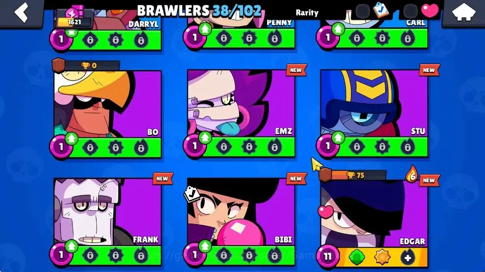 Brawl Stars Accounts 1621 Trophy|145 Gem|38 Brawlers 4 Max Lvl|1 Hypch  image 8