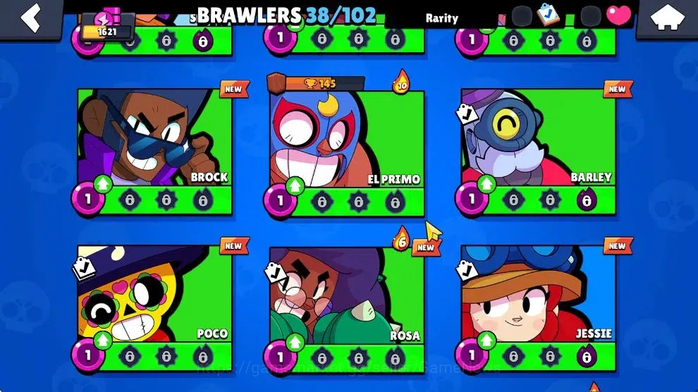 Brawl Stars Accounts 1621 Trophy|145 Gem|38 Brawlers 4 Max Lvl|1 Hypch  image 9