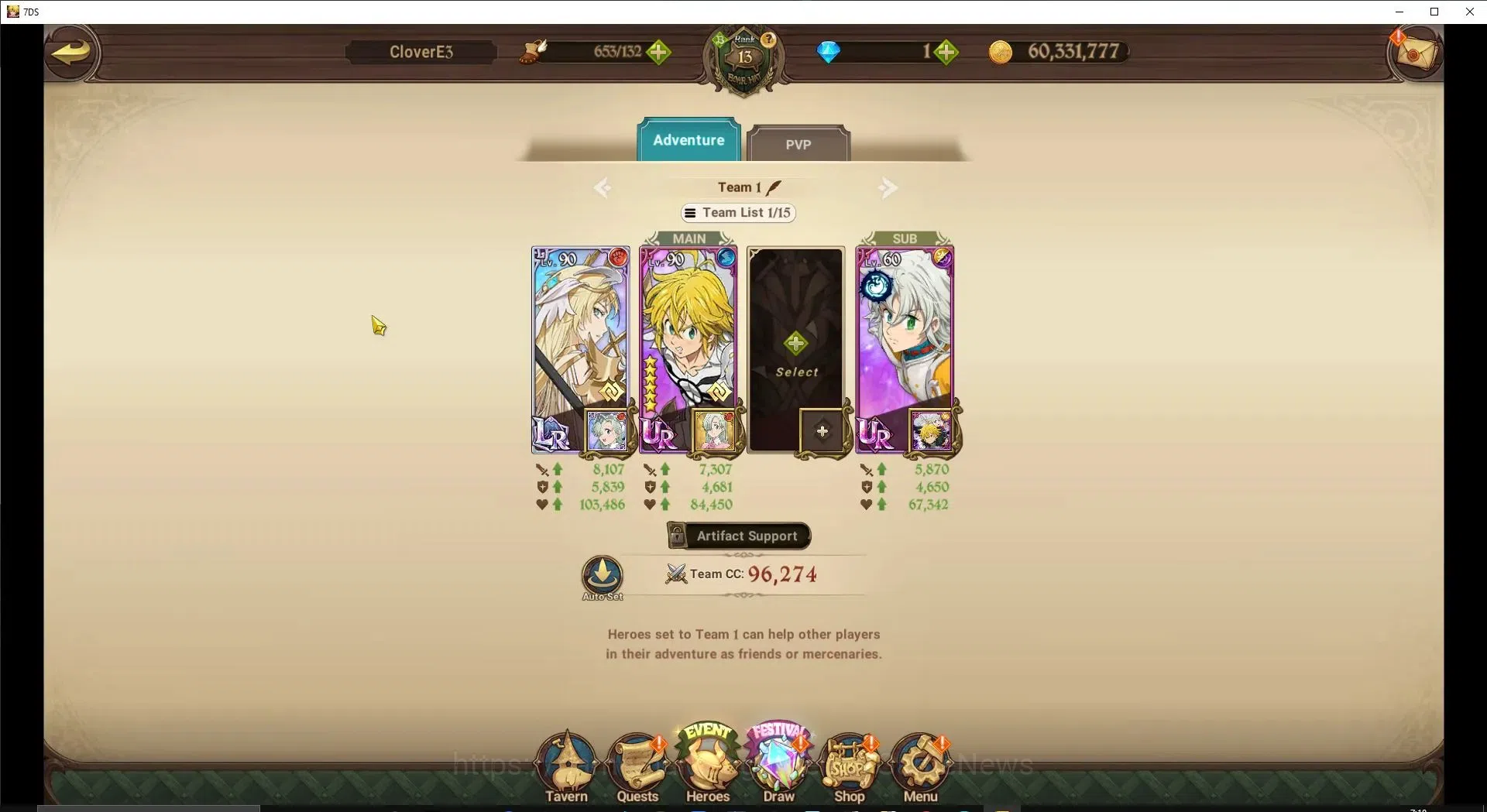 The Seven Deadly Sins: Grand Cross Accounts Global|911K CC|1 UR Selector+1 Seventh Spring Box| image 6
