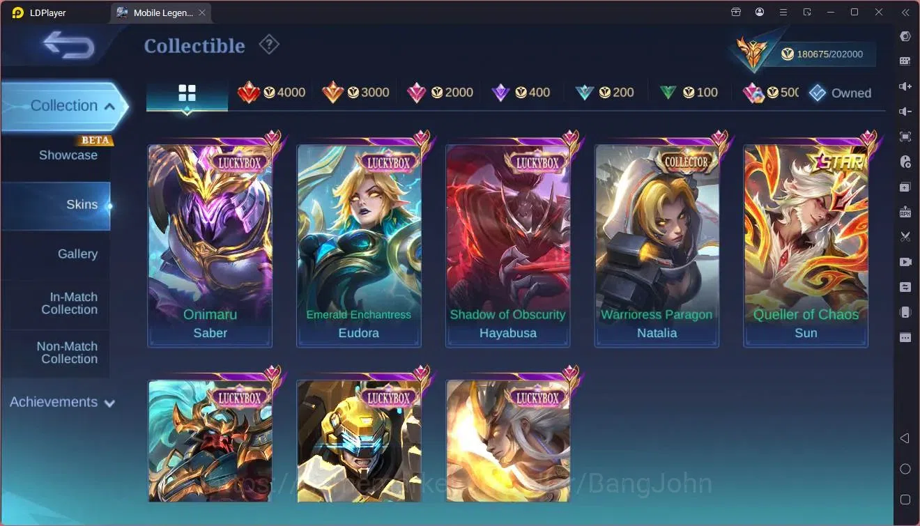 Mobile Legends: Bang Bang Accounts Collector Global |Hero 133|Skin 448|Mega|Legend Lunox|SaintSeiya Badang,Chou|JJK 13