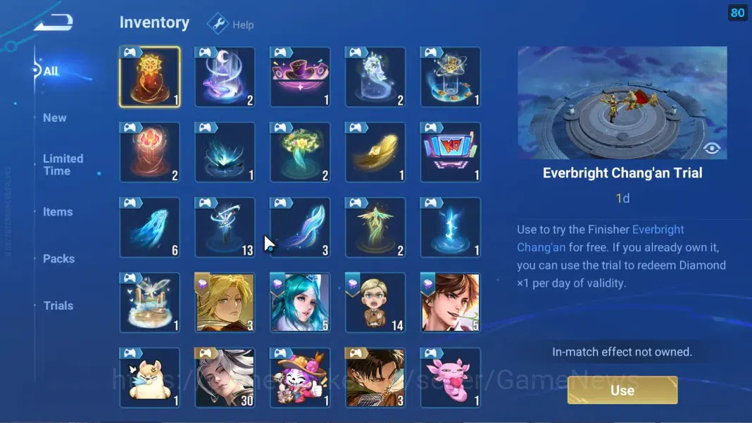 Honor of Kings Accounts Hero 66 Skin 31|Legend Angela,AOT Mayene,Heino,5 E image 12