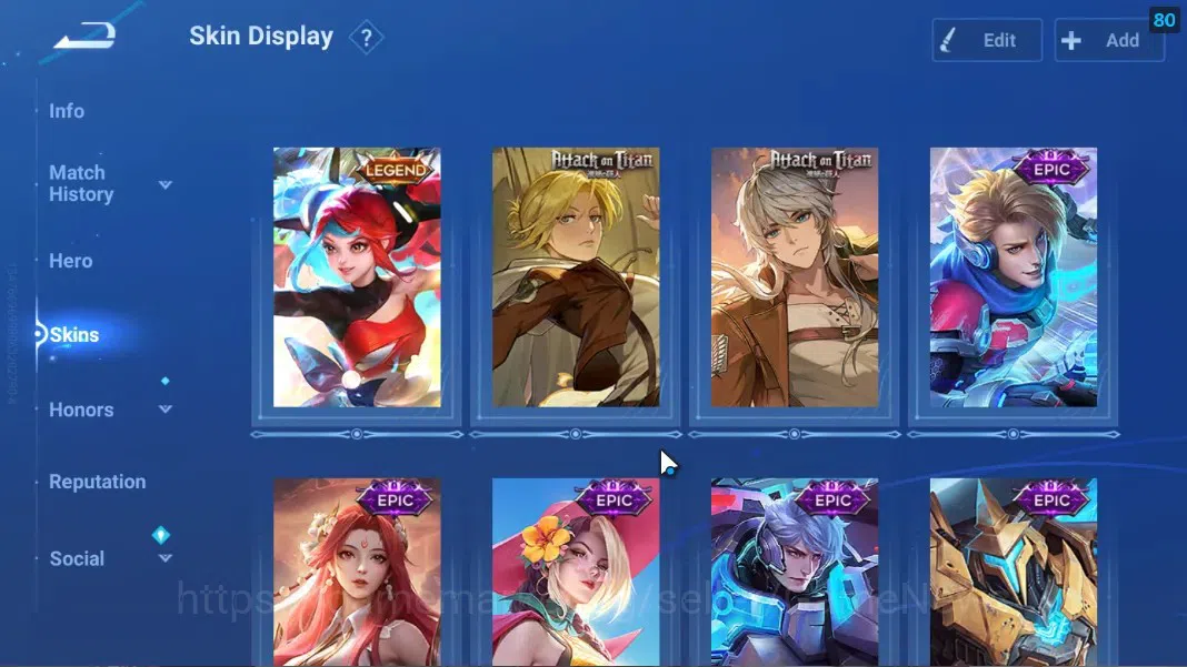 Honor of Kings Accounts Hero 66 Skin 31|Legend Angela,AOT Mayene,Heino,5 E image 3