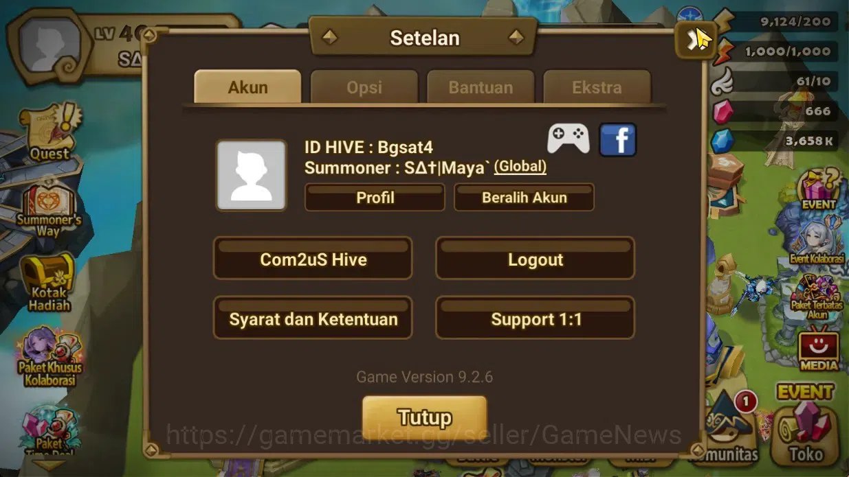 Summoners War: Sky Arena Accounts Starter GLOBAL Lv40|Frees Starter1 LD[Maya]|15Total 11