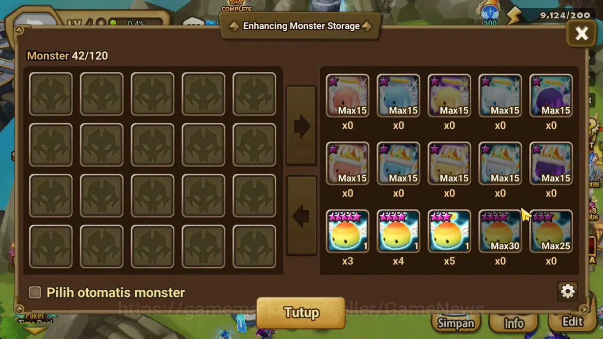 Summoners War: Sky Arena Accounts Starter GLOBAL Lv40|Frees Starter1 LD[Maya]|15Total 16
