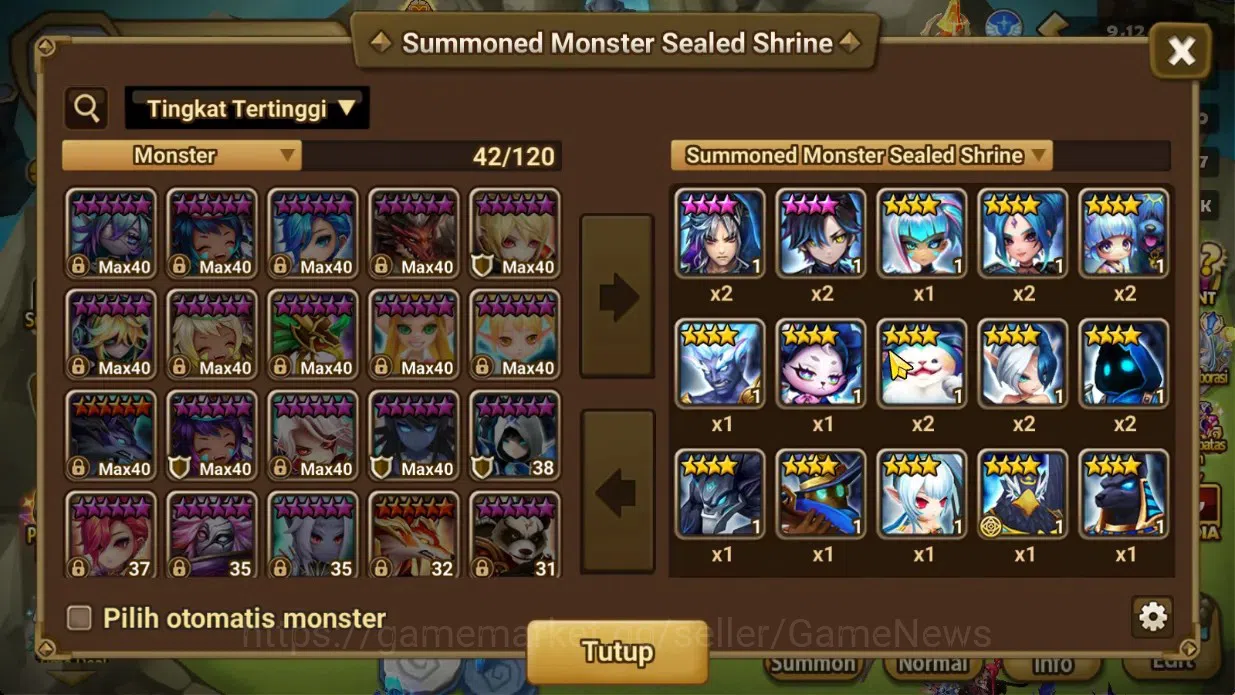 Summoners War: Sky Arena Accounts Starter GLOBAL Lv40|Frees Starter1 LD[Maya]|15Total 17
