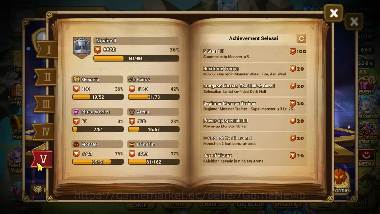 Summoners War: Sky Arena Accounts Starter GLOBAL Lv40|Frees Starter1 LD[Maya]|15Total 7