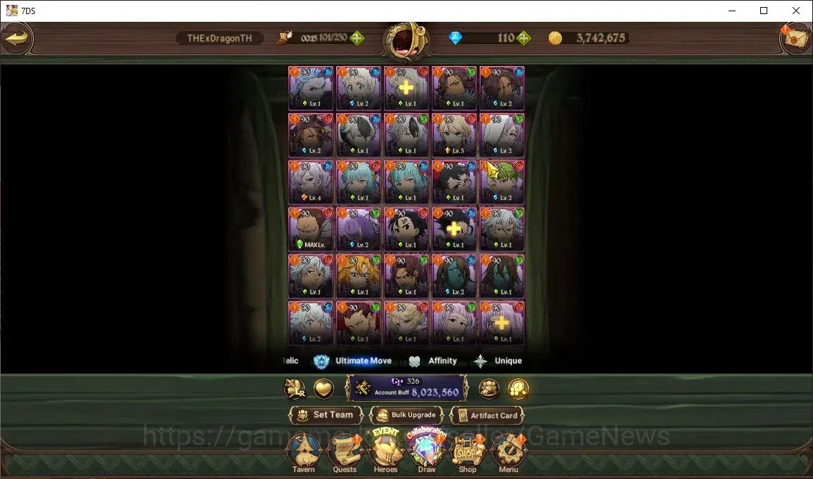 The Seven Deadly Sins: Grand Cross Accounts Asia|8 M CC|54 LS+110 DM|9 LR+12 UR+ Many Collab|S image 12