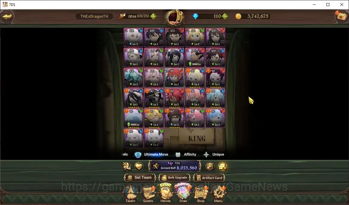 The Seven Deadly Sins: Grand Cross Accounts Asia|8 M CC|54 LS+110 DM|9 LR+12 UR+ Many Collab|S image 6