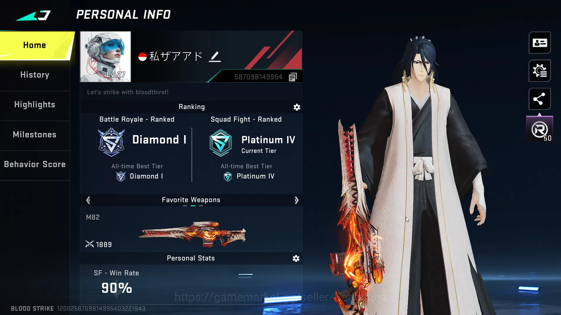 Blood Strike Accounts ASIA | CollabEthan+UltraEthan | 2 Eternal(M82+ Kar image 2