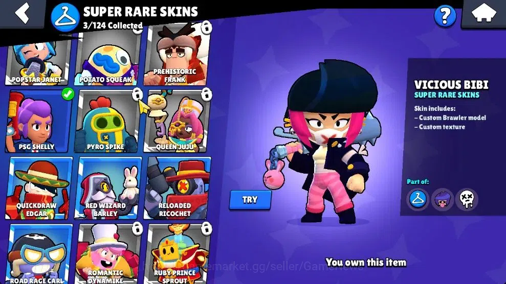 Brawl Stars Accounts 1138 Trophy|17 Brawlers Myth Ollie|13 Skins|2 Epic image 11