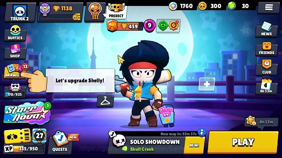 Brawl Stars Accounts 1138 Trophy|17 Brawlers Myth Ollie|13 Skins|2 Epic image 3