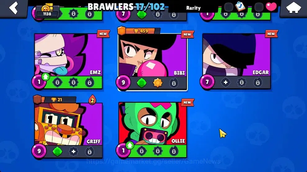 Brawl Stars Accounts 1138 Trophy|17 Brawlers Myth Ollie|13 Skins|2 Epic image 6