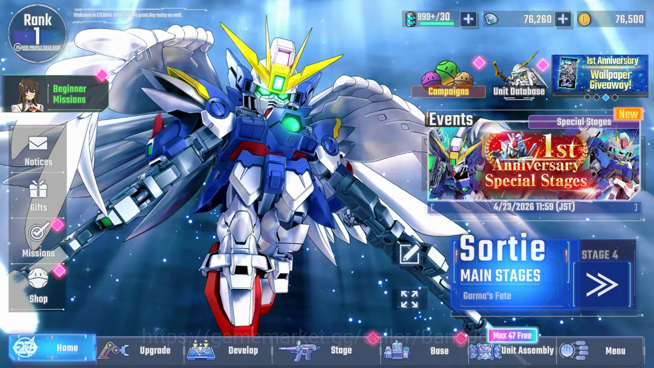 Global Rank Lv1 FreshStory 76k Diamond | 14 URGundam MLB WingGundamZero(EX), LB1 TallgeeseII, LB1 00Raise and 1 UR Supp RA238B SD Gundam G Generation ETERNAL Accounts Global Rank Lv1 FreshStory 76k Diamond | 14 URGundam MLB WingGundamZero(EX), LB1