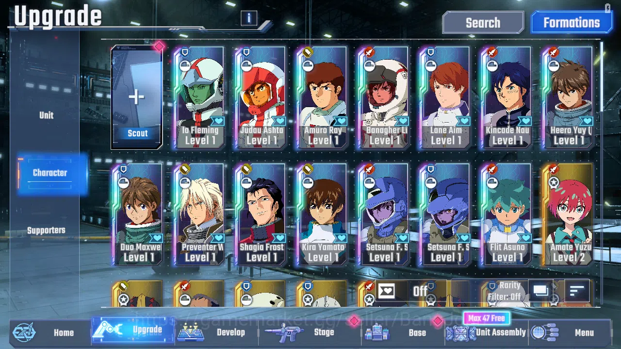 SD Gundam G Generation ETERNAL Accounts Global Rank Lv1 FreshStory 76k Diamond | 14 URGundam MLB WingGundamZero(EX), LB1 3
