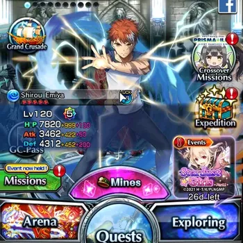 Grand Summoners Accounts End-Game Global|Rank 65|15 Ascend 13 TW (H Inumuta,S Emiya,C Valerie)+TW|S Luvia&Rin,S