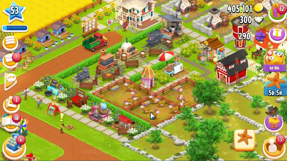 Hay Day Accounts Level 53 | Barn Storage 3050 + Silo Storage 800 | 405k Coins, 300 Dm |CN ON|Log Supercell ID|Take 3