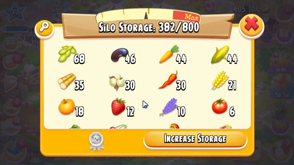Hay Day Accounts Level 53 | Barn Storage 3050 + Silo Storage 800 | 405k Coins, 300 Dm |CN ON|Log Supercell ID|Take 8