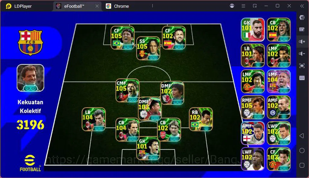 eFootball Accounts Power 3196|Many Epic & Legend card|F.Baresi+Maldin image 1