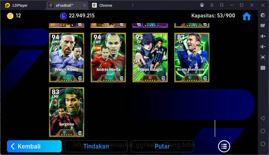 eFootball Accounts Power 3196|Many Epic & Legend card|F.Baresi+Maldin image 2