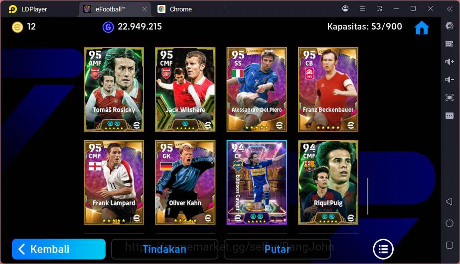 eFootball Accounts Power 3196|Many Epic & Legend card|F.Baresi+Maldin image 3